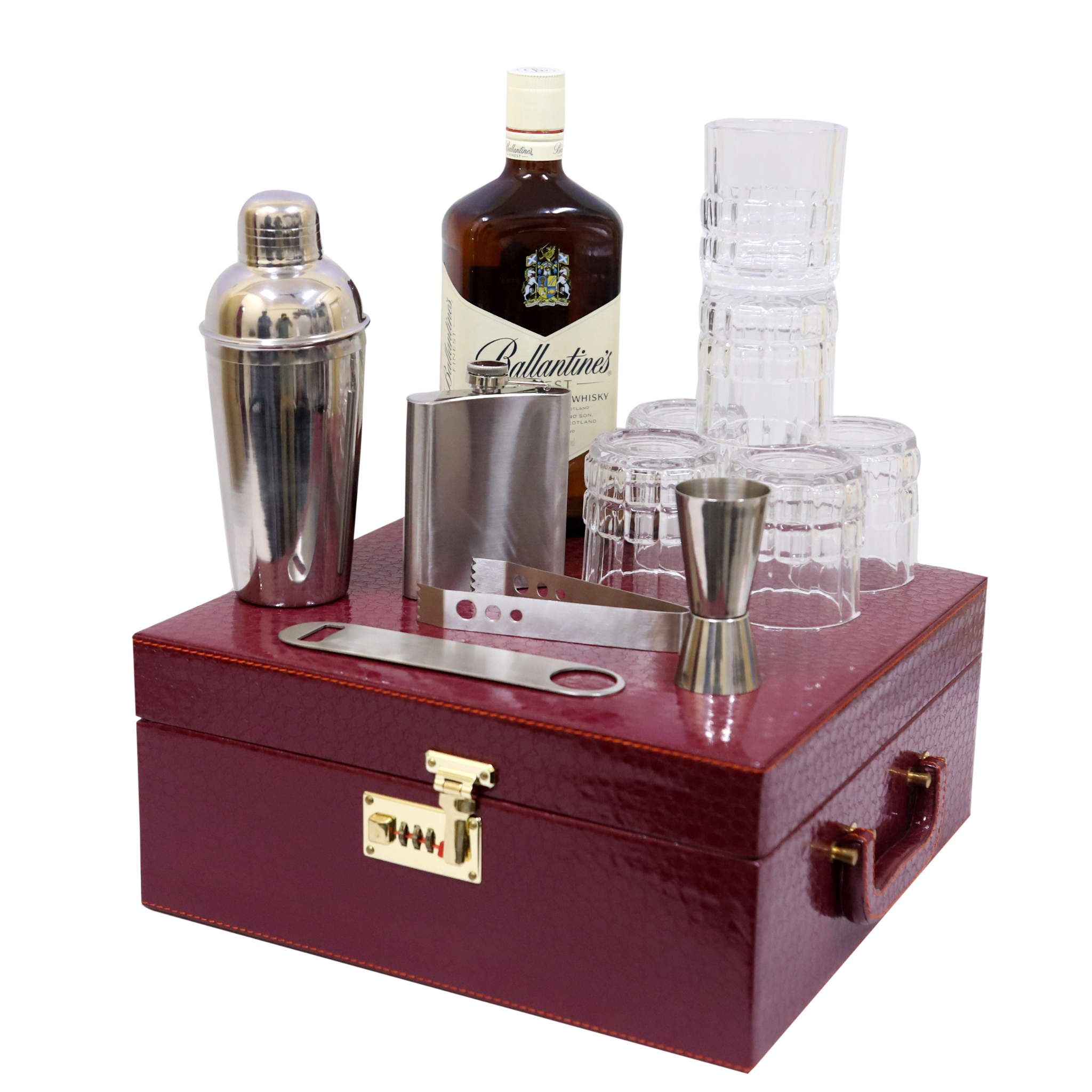 Cherry 6-Glass Wine Box
